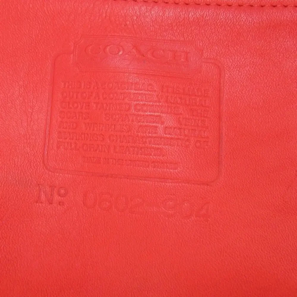 Coach Vintage Red Leather Swinger Bag